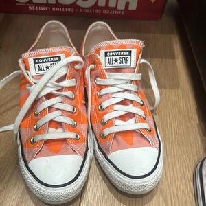 Converse Kids' Orange and White Sneakers